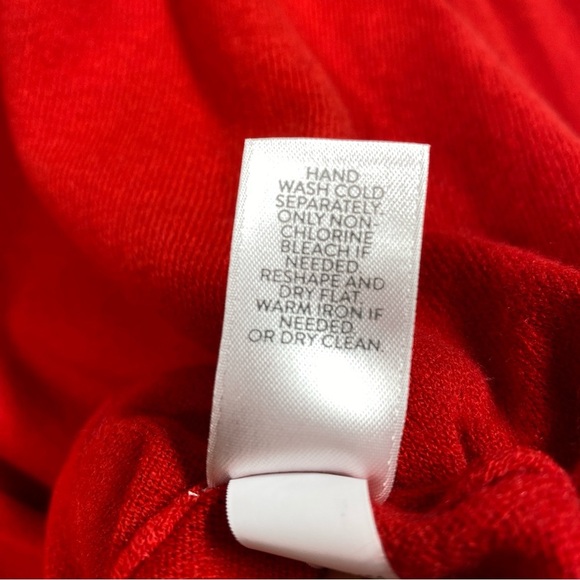 NEW J. Jill V-Neck Sweater Tunic Knit Size 3X Ruby Red - Picture 7 of 7